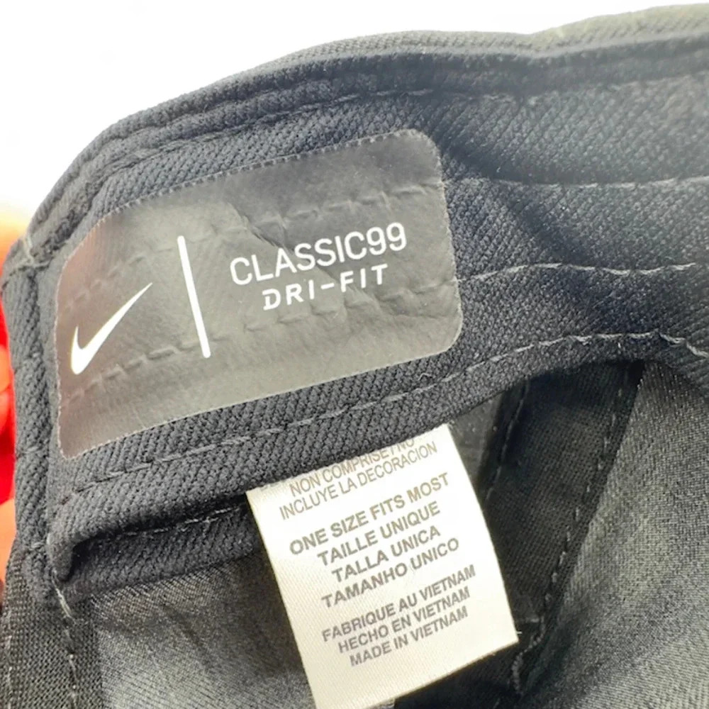 Nike Dri-Fit Classic99 Unisex Ohio State Buckeyes Team Logo Swoosh Black Red - Picture 5 of 5